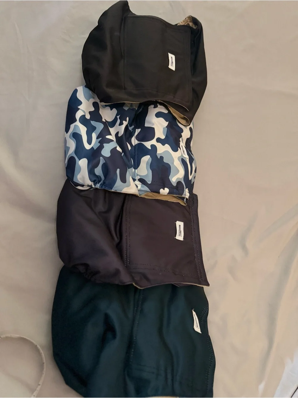 Reusable Dog Diapers Pack - Camo & Dark Solid Colors-5 Male belly band XL